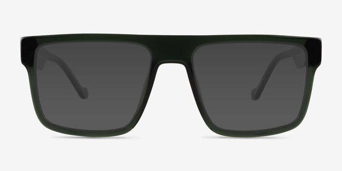 Calloway Clear Dark Green  Plastic Sunglass Frames from EyeBuyDirect