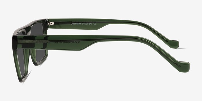 Calloway Clear Dark Green  Plastic Sunglass Frames from EyeBuyDirect