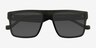 Calloway Clear Dark Green PlasticSunglass Frames from EyeBuyDirect, Closed View
