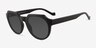 Greer Matte Black PlasticSunglass Frames from EyeBuyDirect, Angle View