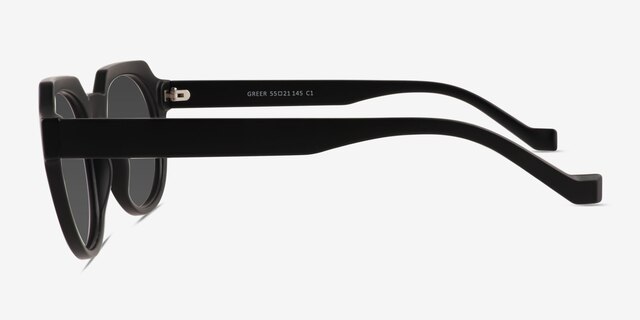 Greer Matte Black PlasticSunglass Frames from EyeBuyDirect, Side View