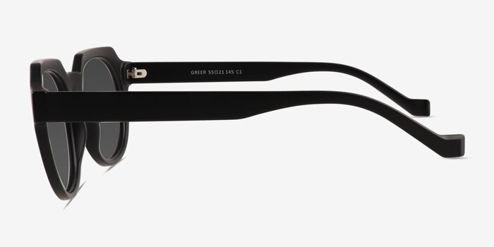 Greer Matte Black Plastique Soleil de Lunette de vue d'EyeBuyDirect