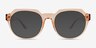 Greer Clear Champagne PlasticSunglass Frames from EyeBuyDirect, Front View