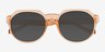 Greer Clear Champagne PlasticSunglass Frames from EyeBuyDirect, Closed View