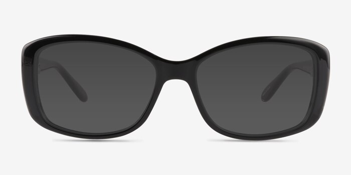 Frankie Black Plastic Sunglass Frames from EyeBuyDirect