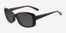 Frankie Black PlasticSunglass Frames from EyeBuyDirect, Angle View