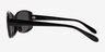 Frankie Black PlasticSunglass Frames from EyeBuyDirect, Side View