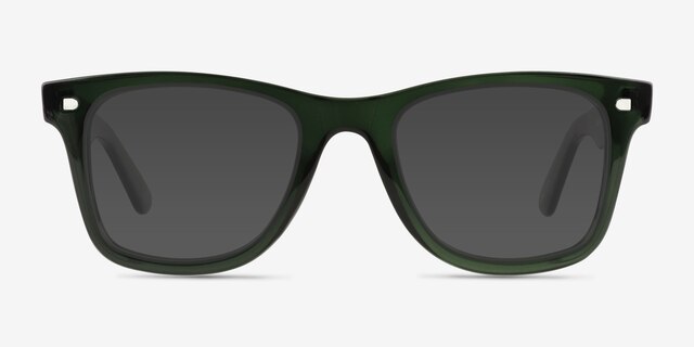 Finlee Clear Green PlasticSunglass Frames from EyeBuyDirect, Front View