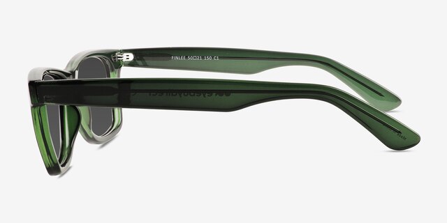 Finlee Clear Green PlasticSunglass Frames from EyeBuyDirect, Side View