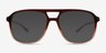 Skylar Gradient Brown PlasticSunglass Frames from EyeBuyDirect, Front View