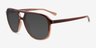 Skylar Gradient Brown PlasticSunglass Frames from EyeBuyDirect, Angle View