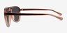 Skylar Gradient Brown PlasticSunglass Frames from EyeBuyDirect, Side View