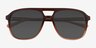 Skylar Gradient Brown PlasticSunglass Frames from EyeBuyDirect, Closed View