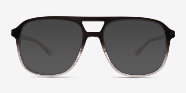 Skylar Gradient Black PlasticSunglass Frames from EyeBuyDirect, Front View