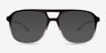 Skylar Gradient Black PlasticSunglass Frames from EyeBuyDirect, Front View