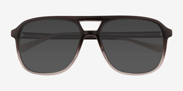 Skylar Gradient Black PlasticSunglass Frames from EyeBuyDirect, Closed View