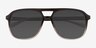 Skylar Gradient Black PlasticSunglass Frames from EyeBuyDirect, Closed View