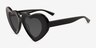 Tenderheart Black AcetateSunglass Frames from EyeBuyDirect, Angle View