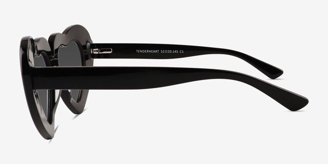 Tenderheart Black AcetateSunglass Frames from EyeBuyDirect, Side View