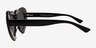 Tenderheart Black AcetateSunglass Frames from EyeBuyDirect, Side View