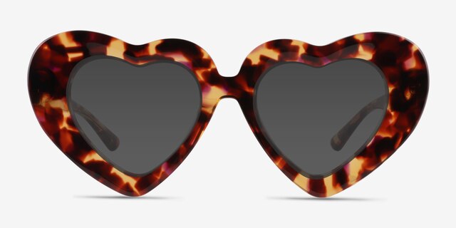 Tenderheart Tortoise AcetateSunglass Frames from EyeBuyDirect, Front View