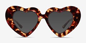 Tenderheart Écailles Acétate Soleil de Lunette de vue d'EyeBuyDirect, Vue de Face