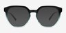 Pelagic Black Green AcetateSunglass Frames from EyeBuyDirect, Front View