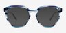 Pelagic Striped Blue AcetateSunglass Frames from EyeBuyDirect, Front View