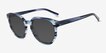 Pelagic Striped Blue Alternative MaterialsSunglass Frames from EyeBuyDirect, Angle View