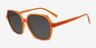 Froth Orange PlasticSunglass Frames from EyeBuyDirect, Angle View