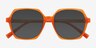 Froth Orange PlasticSunglass Frames from EyeBuyDirect, Closed View