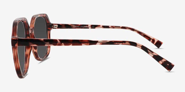 Azure Tortoise PlasticSunglass Frames from EyeBuyDirect, Side View