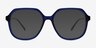 Azure Navy PlasticSunglass Frames from EyeBuyDirect, Front View