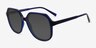 Azure Navy PlasticSunglass Frames from EyeBuyDirect, Angle View