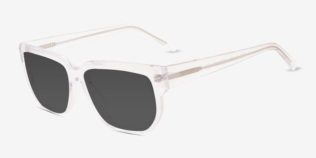 Expanse Clear AcetateSunglass Frames from EyeBuyDirect, Angle View
