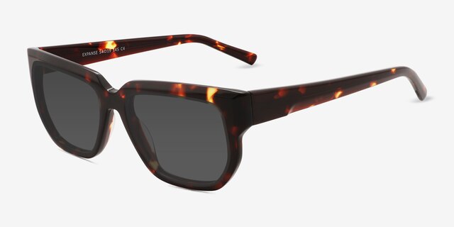 Expanse Tortoise AcetateSunglass Frames from EyeBuyDirect, Angle View