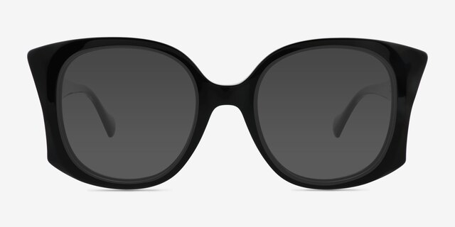 Lonomia Black AcetateSunglass Frames from EyeBuyDirect, Front View