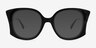 Lonomia Black AcetateSunglass Frames from EyeBuyDirect, Front View
