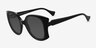 Lonomia Black AcetateSunglass Frames from EyeBuyDirect, Angle View