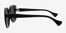 Lonomia Black AcetateSunglass Frames from EyeBuyDirect, Side View