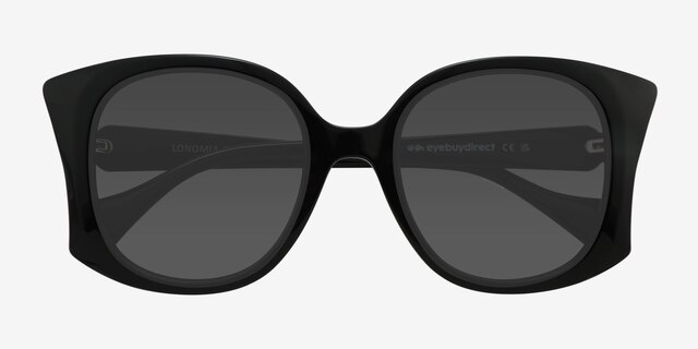 Lonomia Black AcetateSunglass Frames from EyeBuyDirect, Closed View