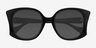 Lonomia Black AcetateSunglass Frames from EyeBuyDirect, Closed View