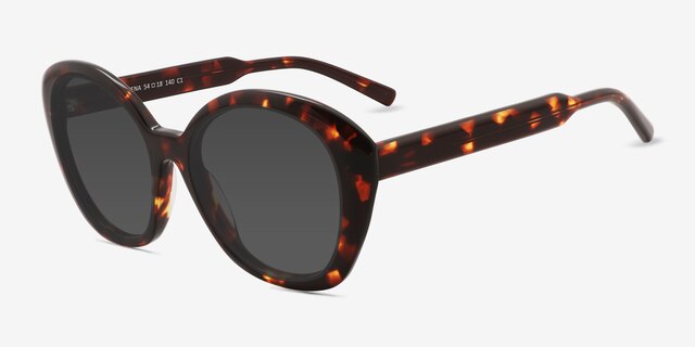 Mena Tortoise AcetateSunglass Frames from EyeBuyDirect, Angle View