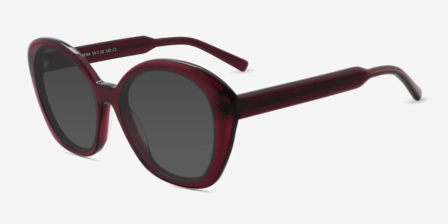 Mena Purple AcetateSunglass Frames from EyeBuyDirect, Angle View