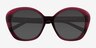 Mena Purple AcetateSunglass Frames from EyeBuyDirect, Closed View