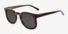 Averill Striped Brown AcetateSunglass Frames from EyeBuyDirect, Angle View