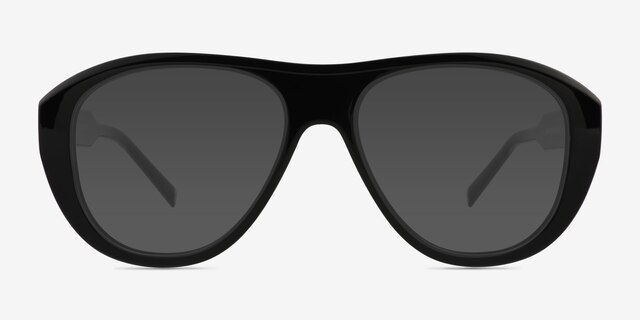Randall Black Eco-friendlySunglass Frames from EyeBuyDirect, Front View