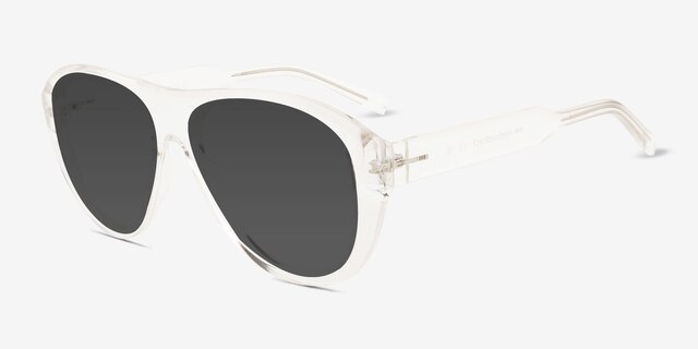 Randall Clear Eco-friendlySunglass Frames from EyeBuyDirect, Angle View