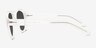 Randall Clear Eco-friendlySunglass Frames from EyeBuyDirect, Side View