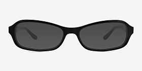 Robinson Noir Acétate Soleil de Lunette de vue d'EyeBuyDirect, Vue de Face